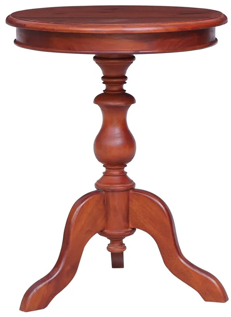 Mesa de apoio 50x50x65 cm madeira de mogno maciça castanho