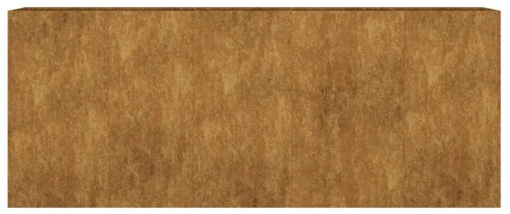 Canteiro elevado de jardim 200x40x80 cm aço corten