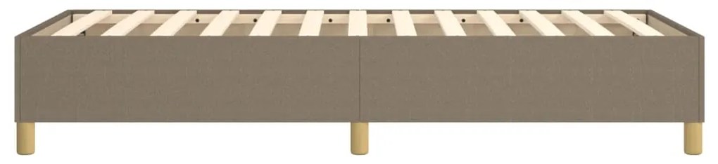 Estrutura de cama sem colchão 90x190 cm tecido cinzento