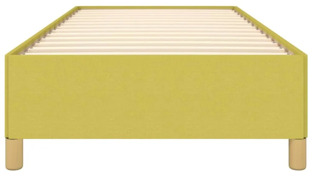 Estrutura de cama sem colchão 100x200 cm tecido verde