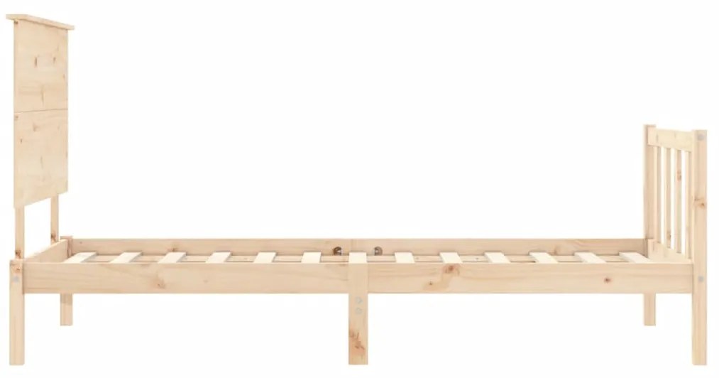 Cama sem colchão 100x200 cm madeira de pinho maciça
