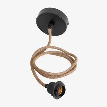 Cabo Para Candeeiro De Teto Para Exterior Coyle Preto - Sklum