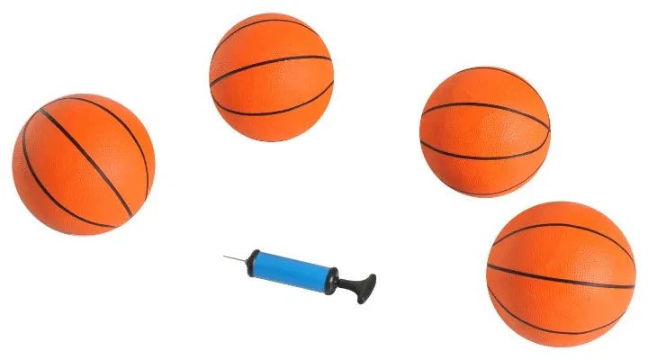Conjunto de Cestos de Basquetebol Dobráveis e Portáteis - Cor: Preto e