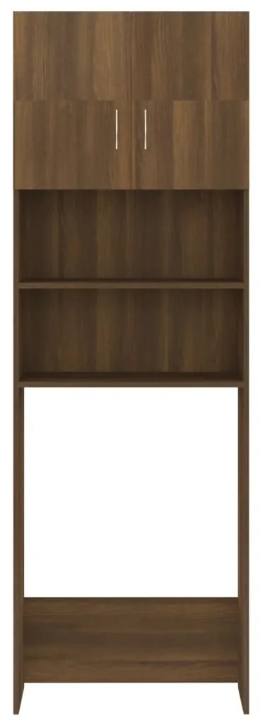 Armário Alto Leke de Casa de Banho - Nogueira - Design Moderno