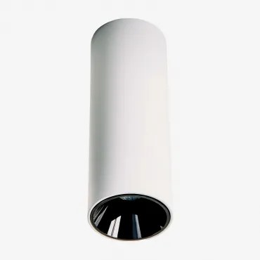 Aplique De Teto Led De Superfície Redondo Em Alumínio Luisiana Branco - Preto & Branco 3000k & Ø5,7 Cm & 8 W & 38º - Sklum