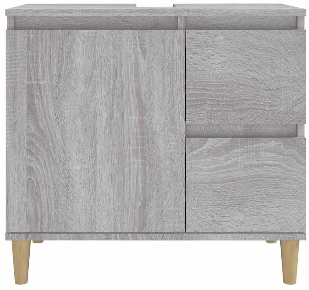 Armário WC 65x33x60 cm derivados de madeira sonoma cinzento