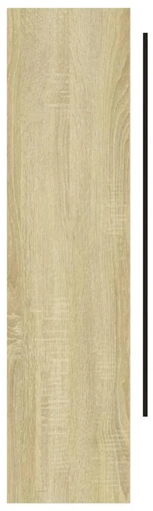 Armário espelhado p/ casa banho 80x15x60 cm MDF branco/carvalho