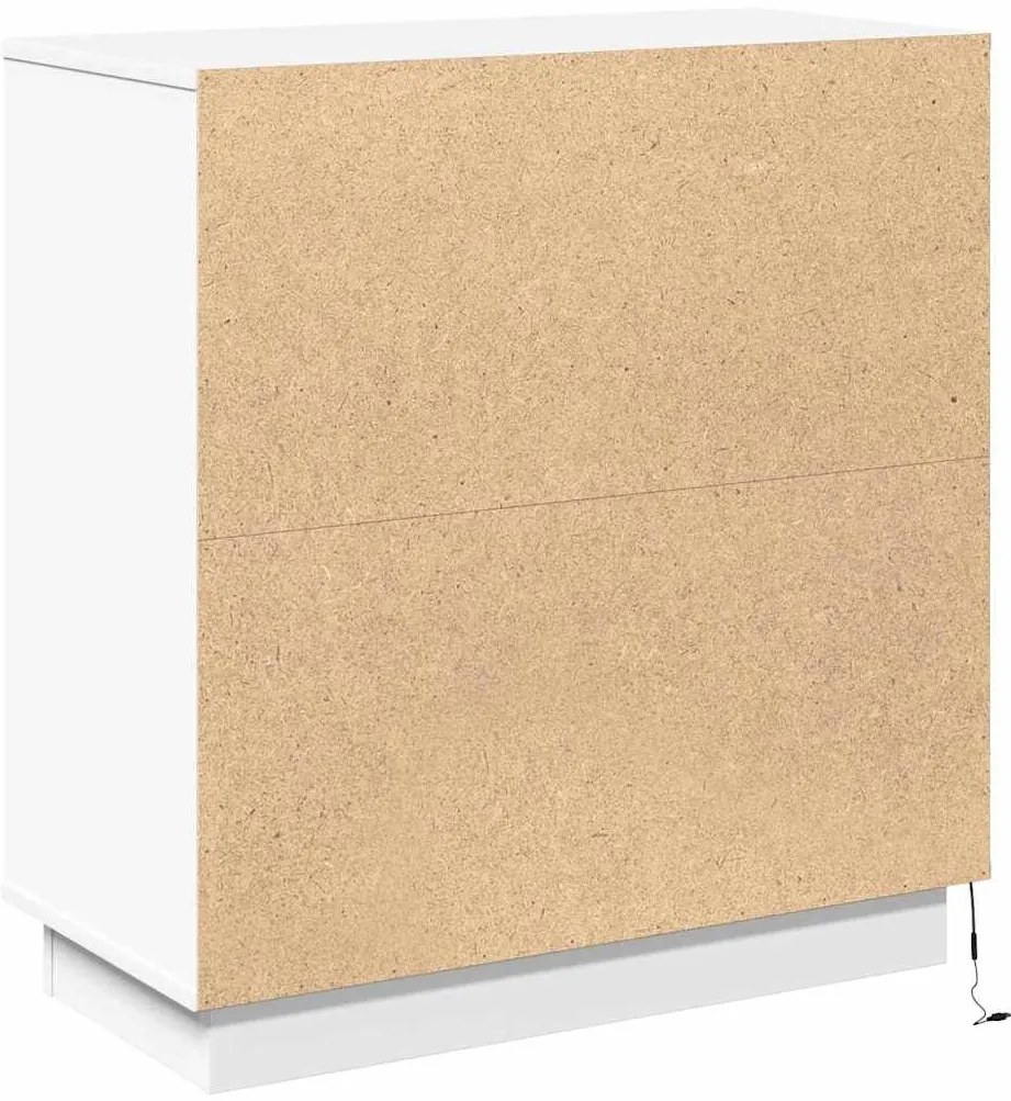 Sideboard com LED Branco 71x34,5x75 cm Madeira Engenharia