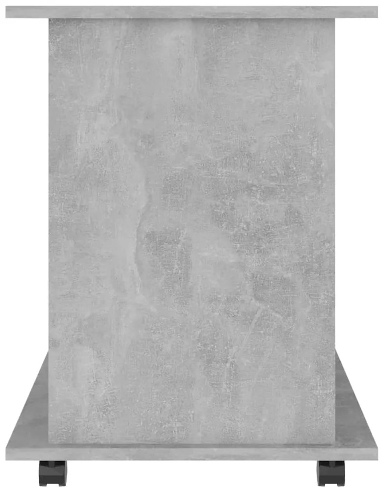 Móvel com rodas 60x45x60 cm derivados madeira cinzento-cimento