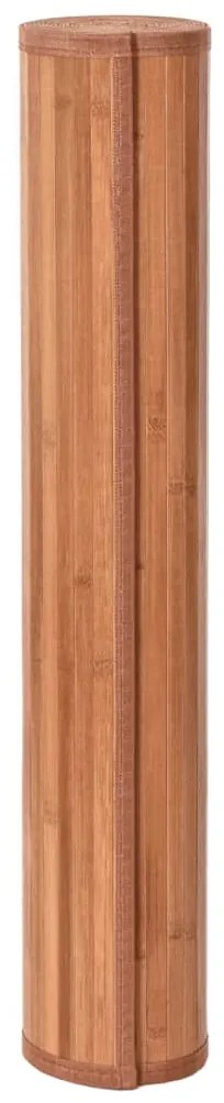 Tapete retangular 100x300 cm bambu castanho