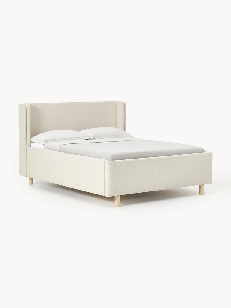 Cama estofada com gavetas Arche