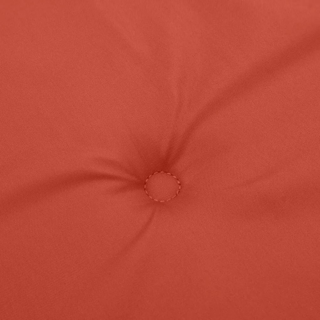 Almofadão p/ banco jardim 150x50x7 cm mesclado tecido vermelho