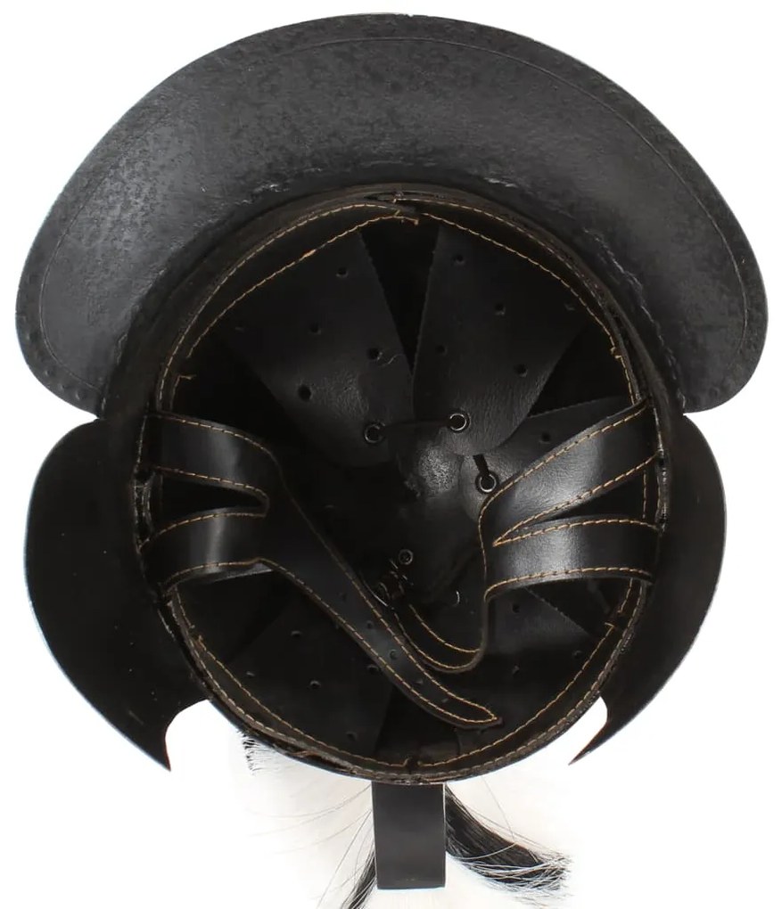 Capacete de soldado grego réplica LARP cobre prateado