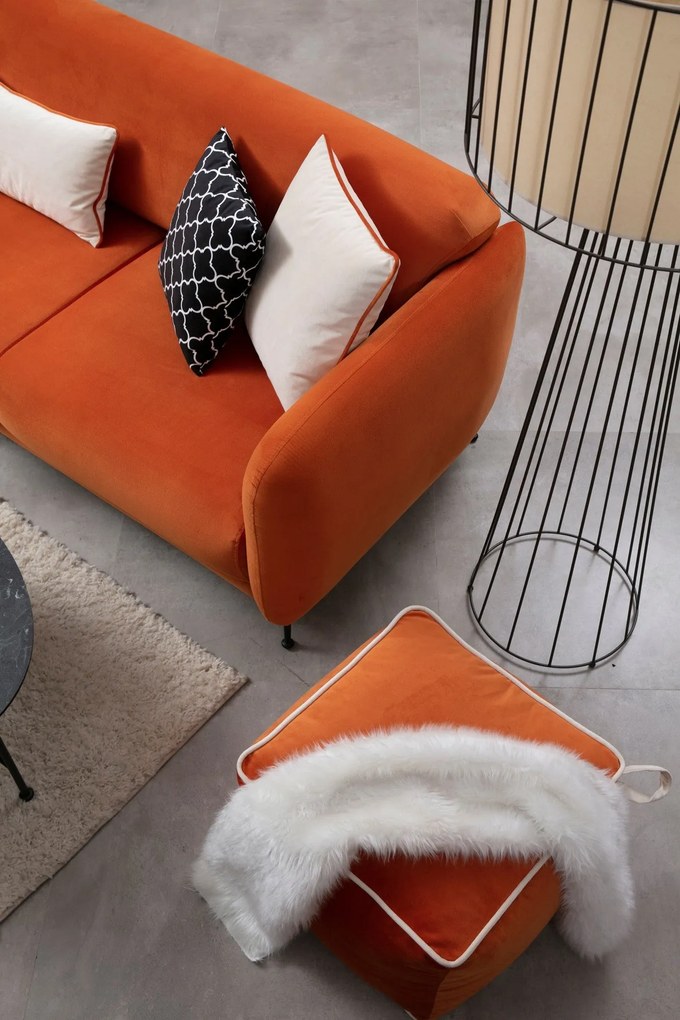 Sofá-Cama de Canto Sevilla – Laranja – 270 x 170 cm