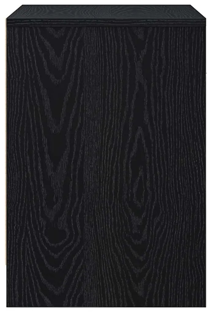Mesas de cabeceira 2 pcs com gaveta 40x34x50 cm preto