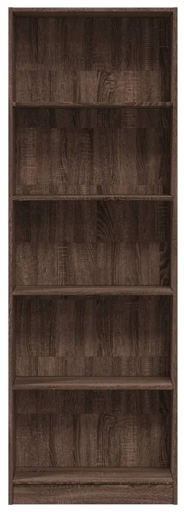 Estante 60x24x176 cm derivados de madeira carvalho castanho
