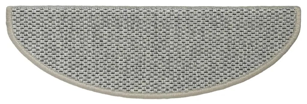 Tapetes escada adesivos aspeto sisal 30 pcs verde-claro
