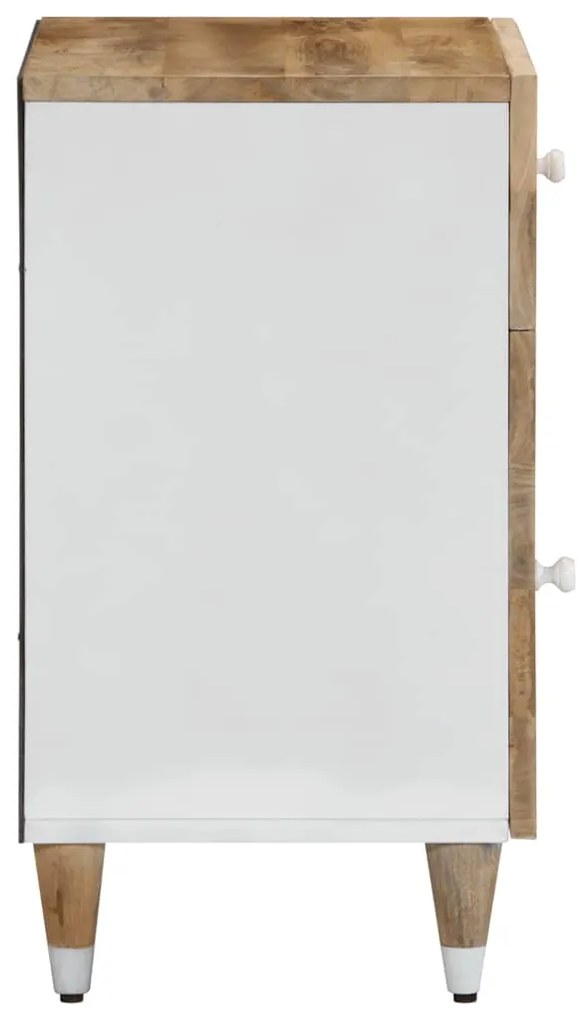 Mesa de cabeceira 50x33x60 cm madeira de mangueira maciça