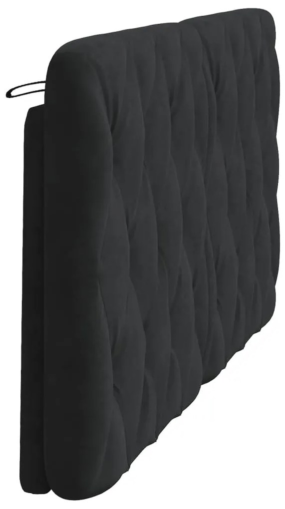 Almofadão de cabeceira 160 cm veludo preto