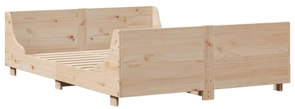 Cama sem colchão 120x190 cm madeira de pinho maciça