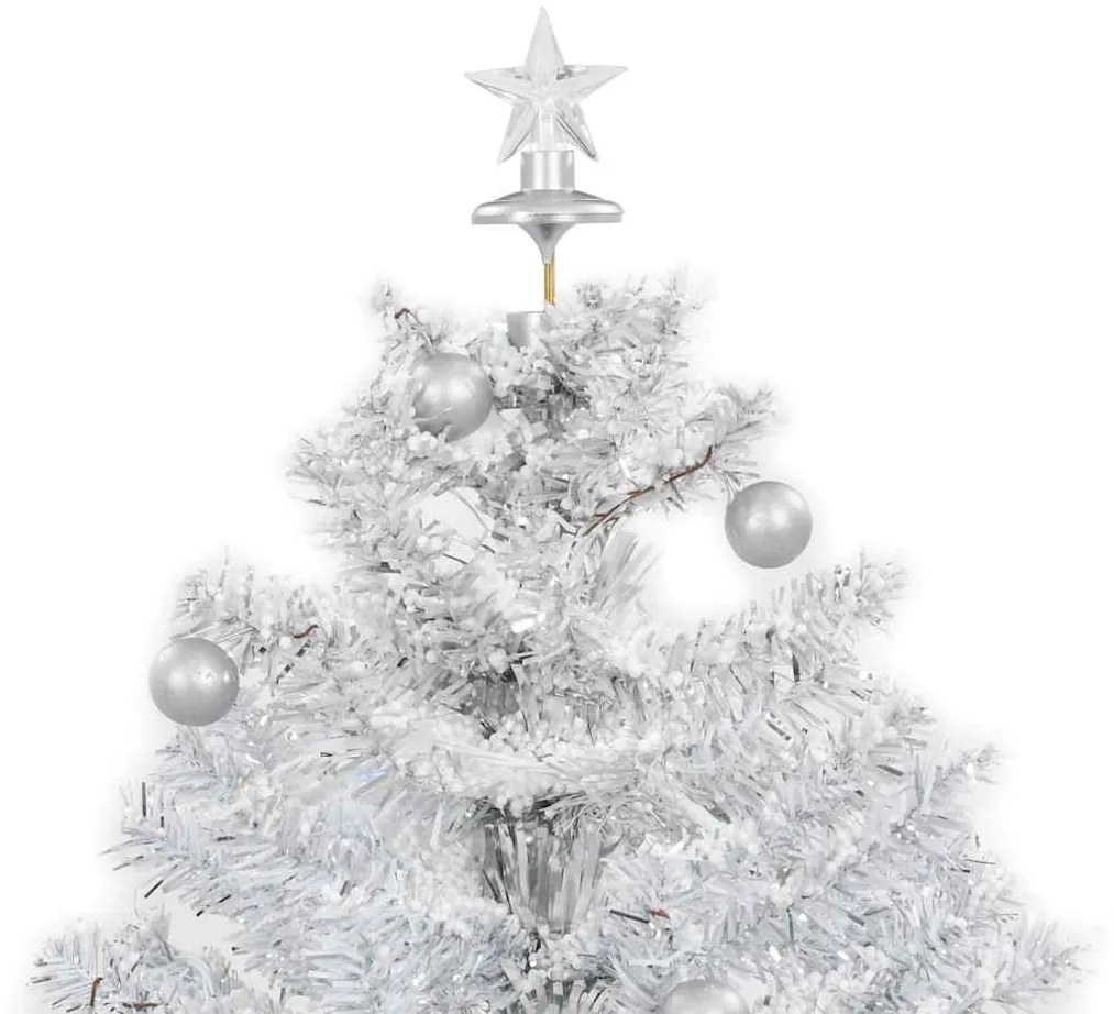 Árvore de Natal com neve base formato guarda-chuva 75 cm branco