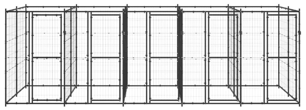 Canil de exterior 12,1 m² aço