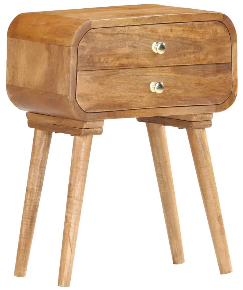 vidaXL Mesa de cabeceira 43x30x58 cm madeira de mangueira maciça