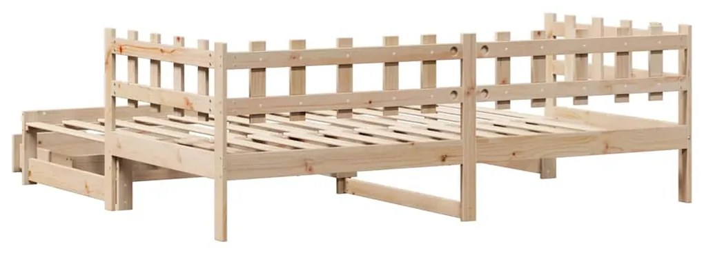 Sofá-cama com gavetão e gavetas sem colchão 90x190 cm