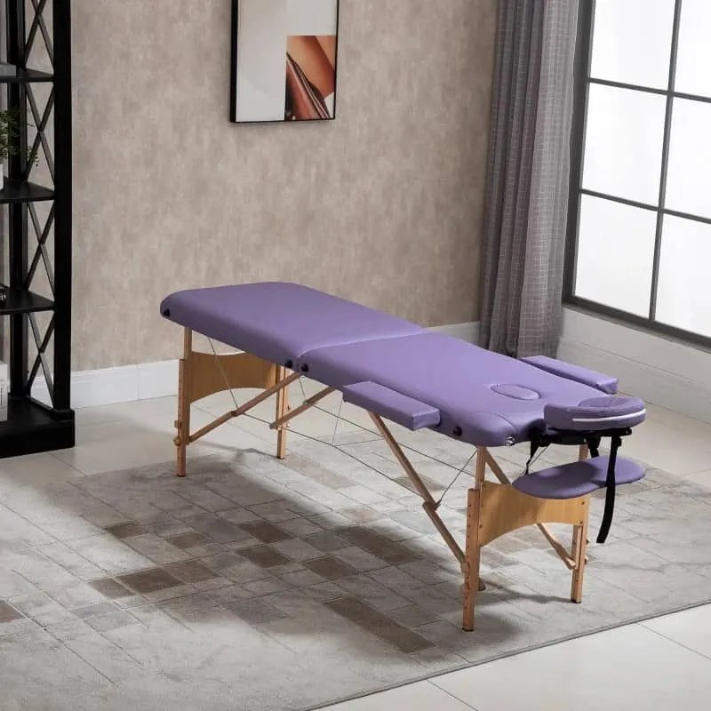 Marquesa Masajea  Dobrável ´- Roxo - Design Moderno