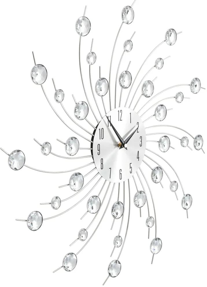 Relógio de parede com mecanismo quartzo design moderno 50 cm