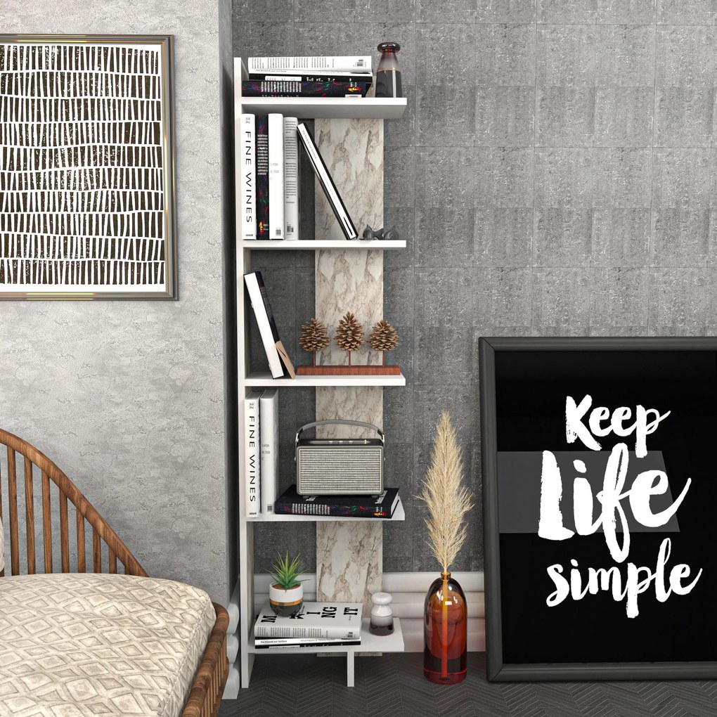 Estante Alis – Branco – 45,2 cm x 21,6 cm x 180 cm