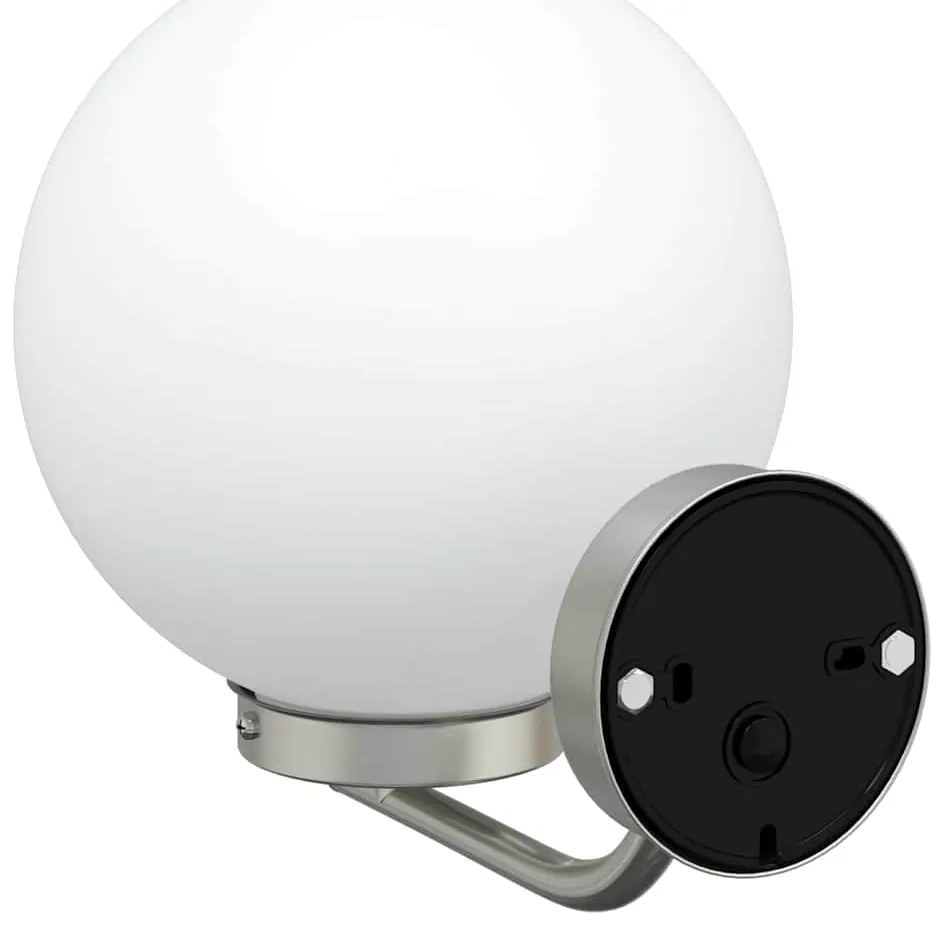 Luz de Parede Externa vidaXL 2 pcs Aço Inoxidável Prata IP44