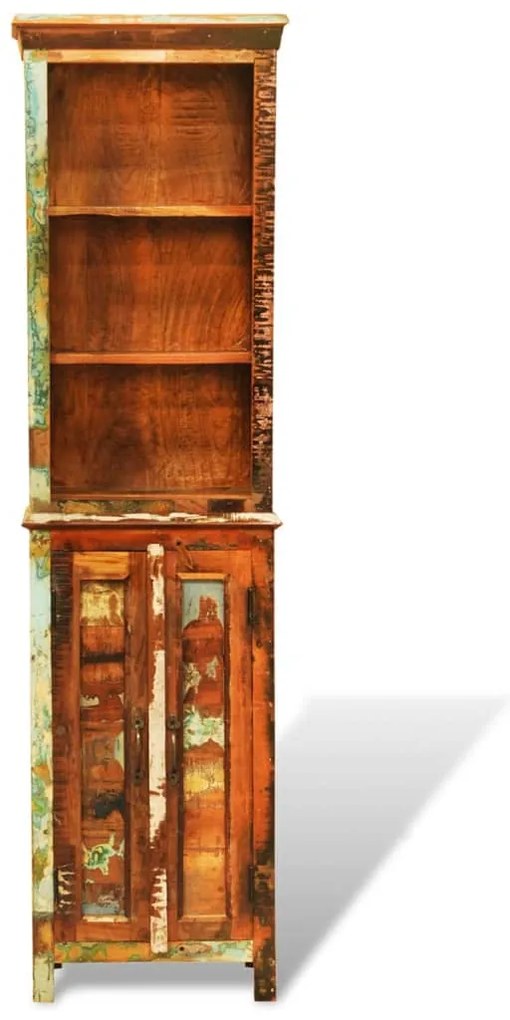 Estante vintage de madeira reciclada maciça