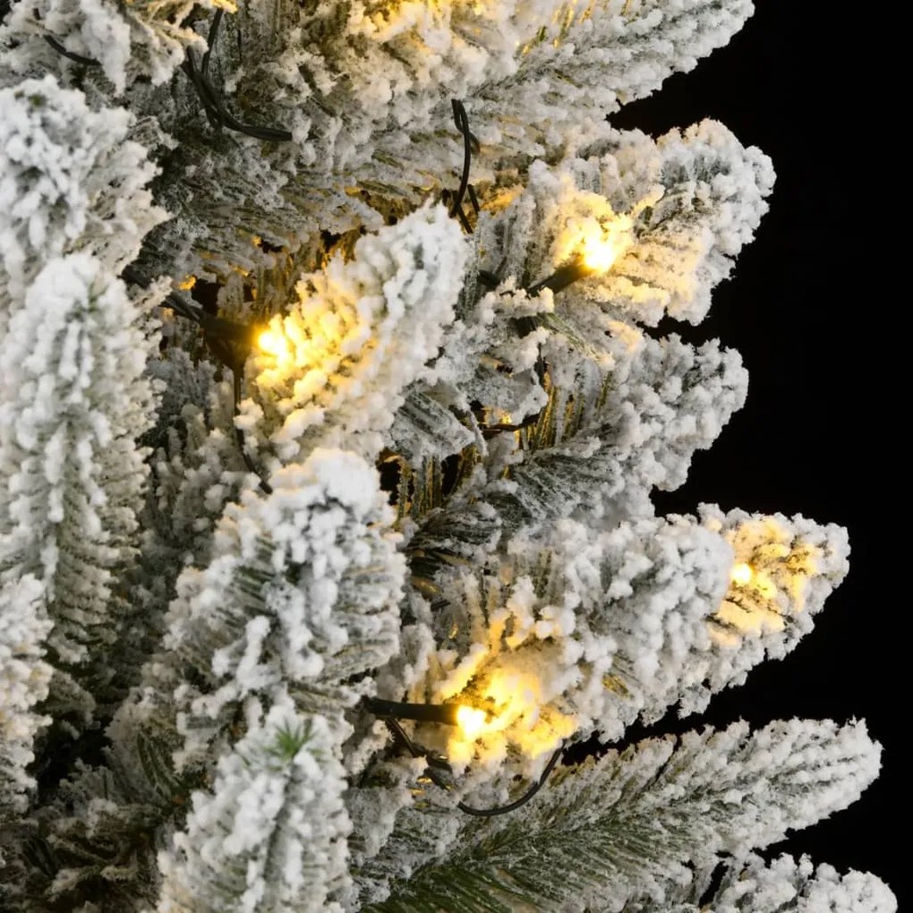 Árvore Natal artificial c/ 300 luzes LED e flocos de neve 180cm