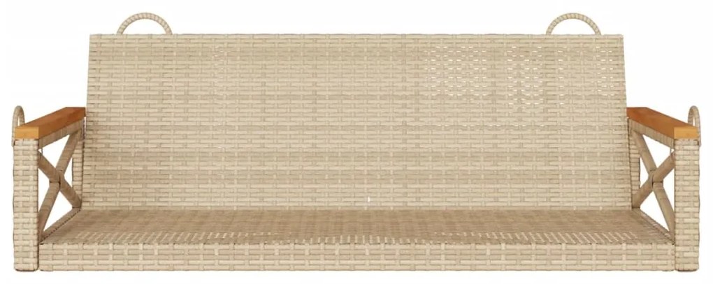 Banco baloiço 109x62x40 cm vime PE bege
