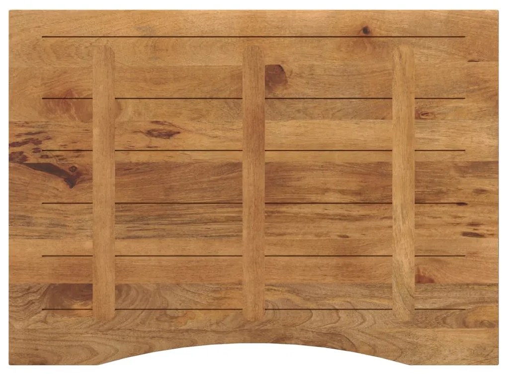 Tampo de mesa com curva 110x80x2,5 cm mangueira áspera maciça