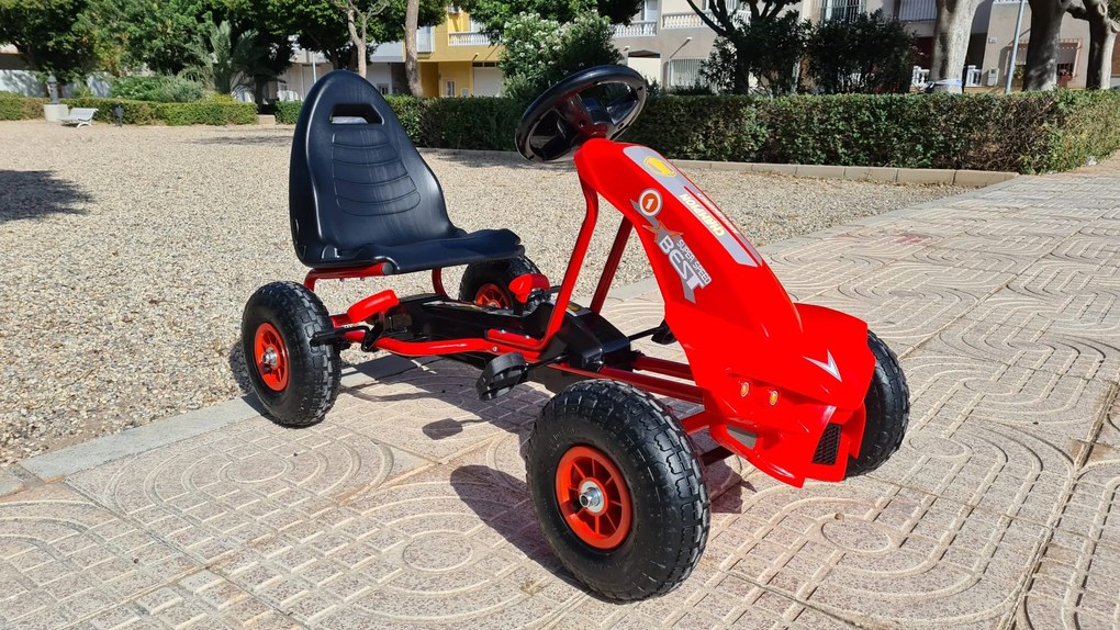 KART A PEDAIS PARA CRIANÇAS DE 3 A 8 ANOS VERMELHO