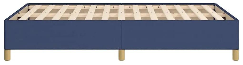 Estrutura de cama sem colchão 120x190 cm tecido azul