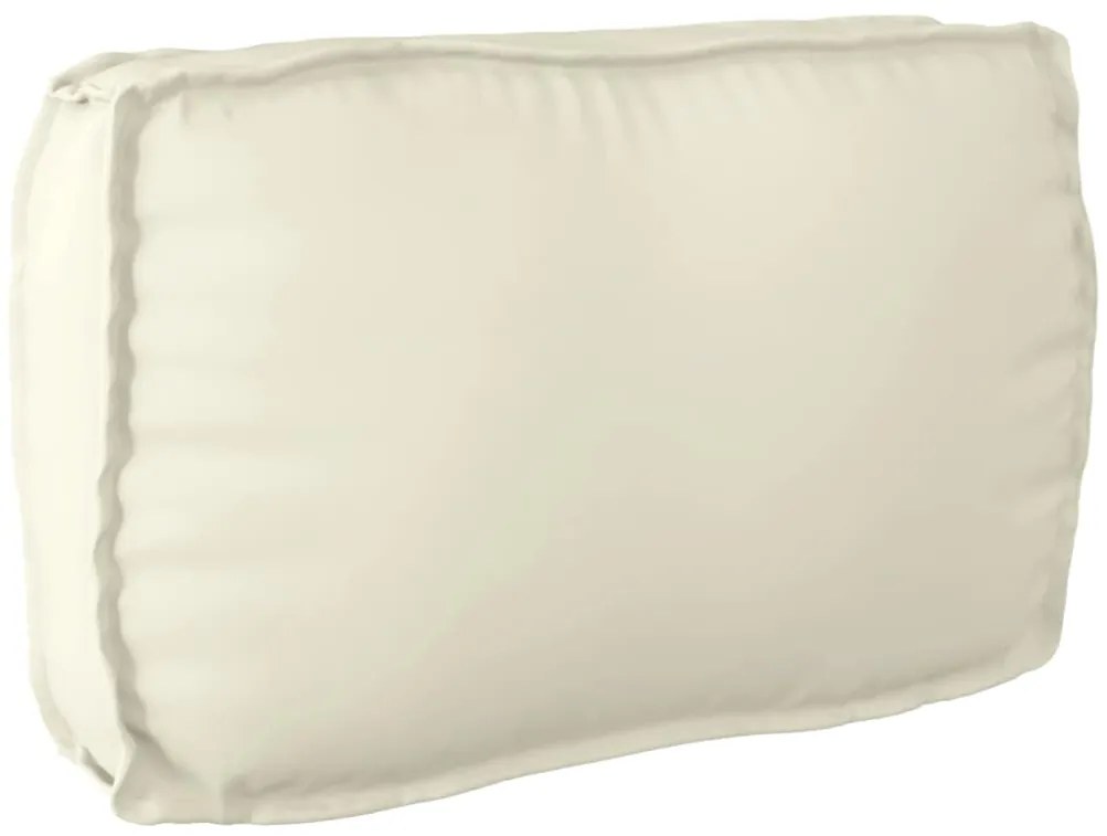 vidaXL Almofada de Palete para Encosto Creme 70x40x12 cm - Tecido Oxford
