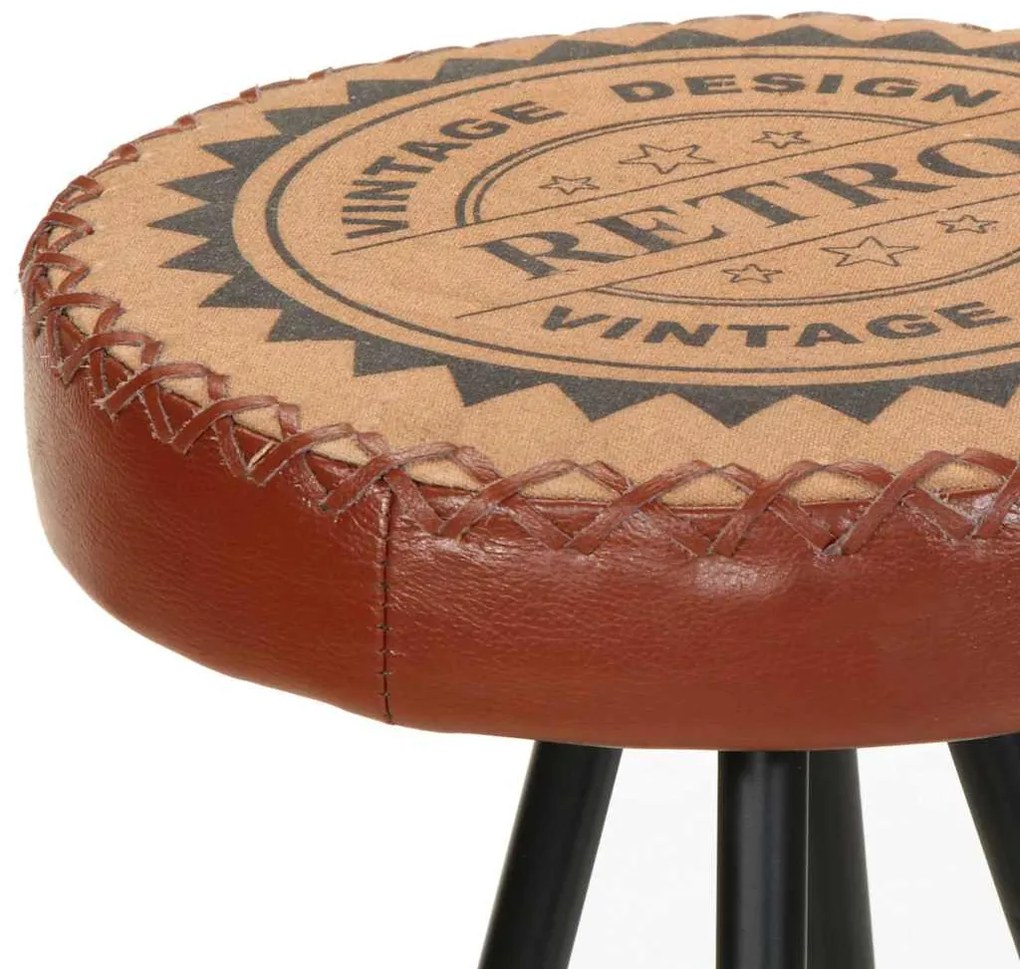 Bancos de bar 4 pcs couro genuíno