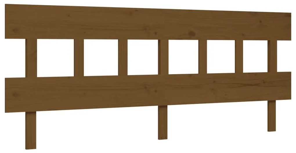 Cama para idosos c/ cabeceira 200x200 cm madeira castanho-mel