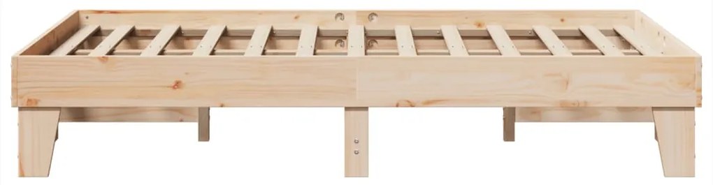 Cama sem colchão 135x190 cm madeira de pinho maciça