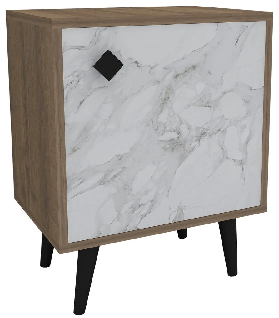 Mesa de Cabeceira Hastikoz – Cor Hitit Stone – 45x65x35 cm