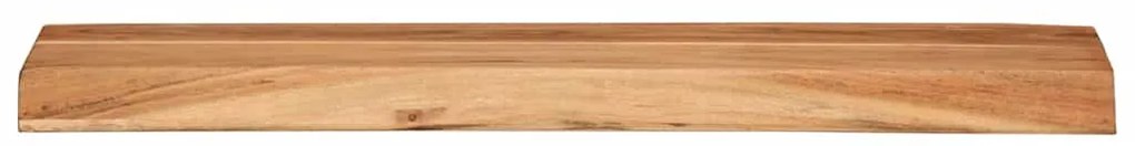 Prateleiras parede 2 pcs 60x20x3,5 cm madeira de acácia maciça