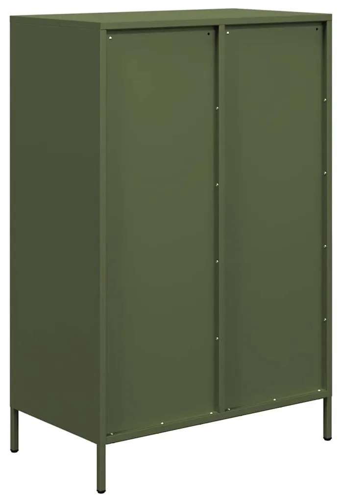 Móvel alto 68x39x101,5 cm aço verde azeitona