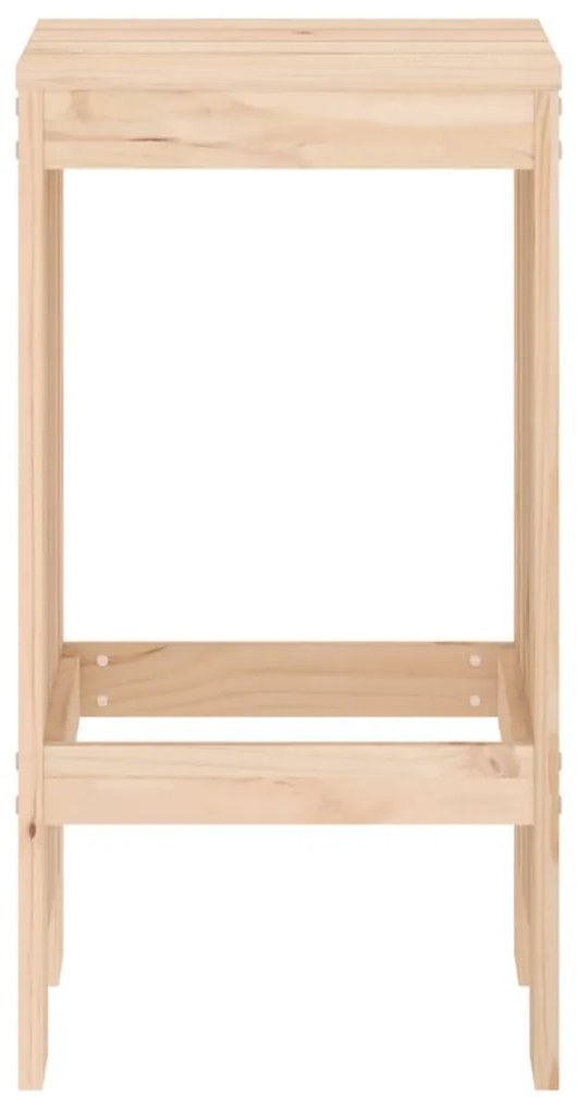 Bancos de bar 2 pcs 40x36x75 cm madeira de pinho maciça