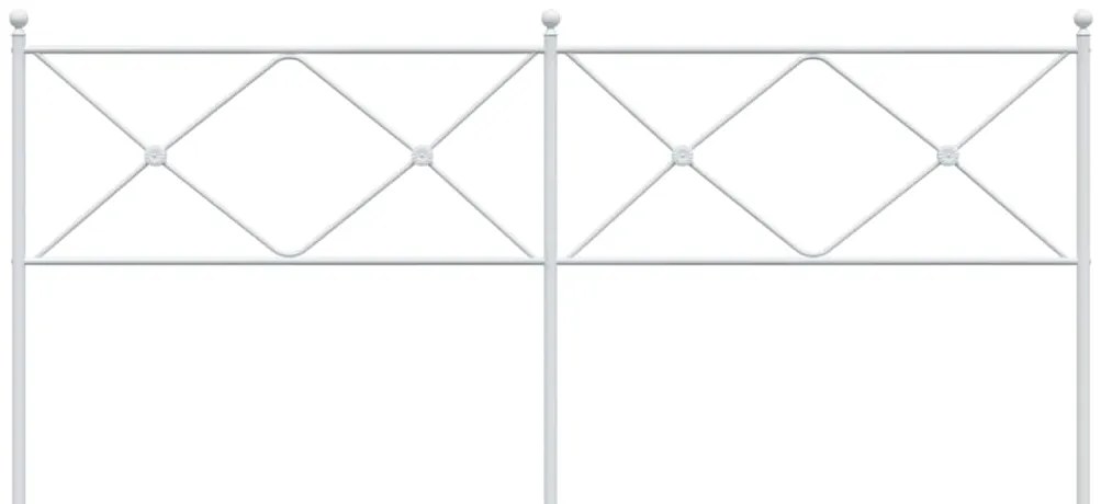 Cabeceira de cama 200 cm metal branco