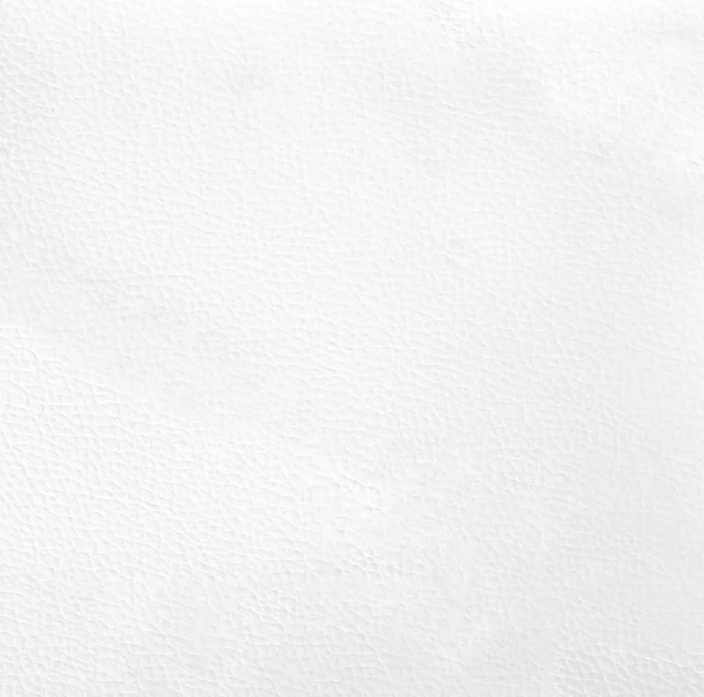 Estrutura cama c/ cabeceira 140x200 cm couro artificial branco
