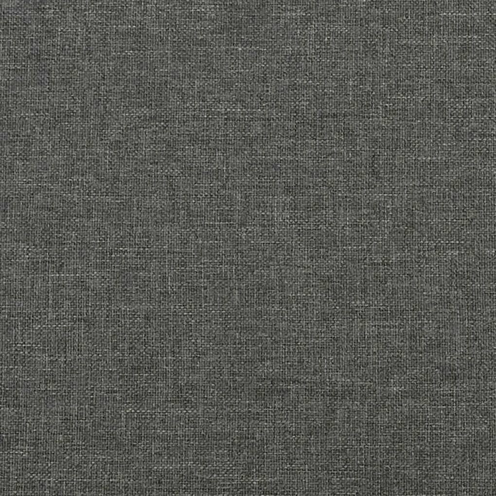 Cama boxspring com colchão 120x190 cm tecido cinzento-escuro