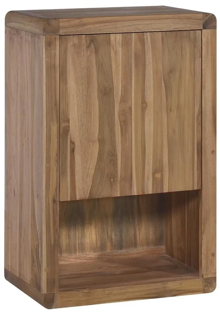 Armário de parede p/ casa de banho 45x30x70 cm teca maciça